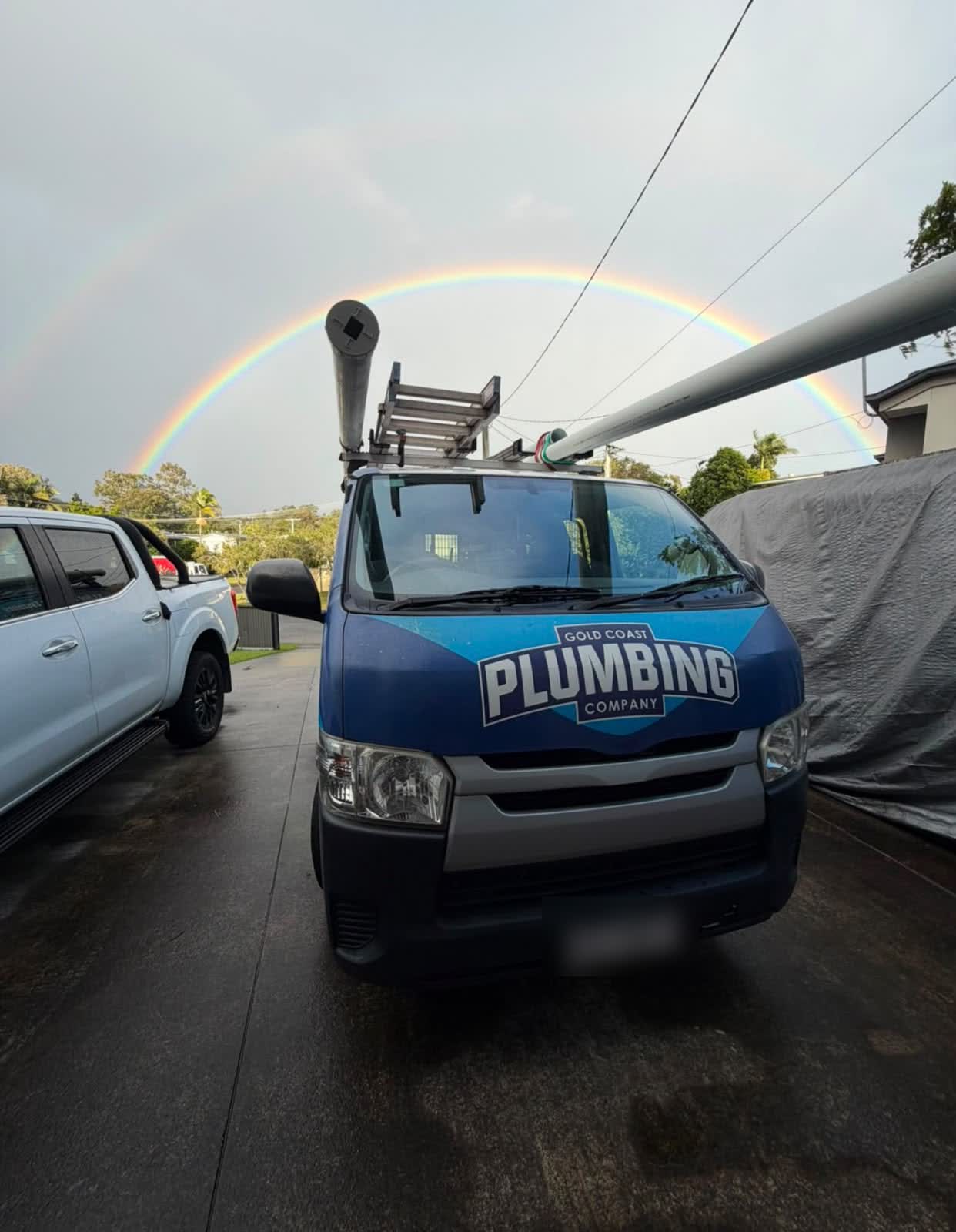 Gold Coast Plumbing Company van on the way to a job